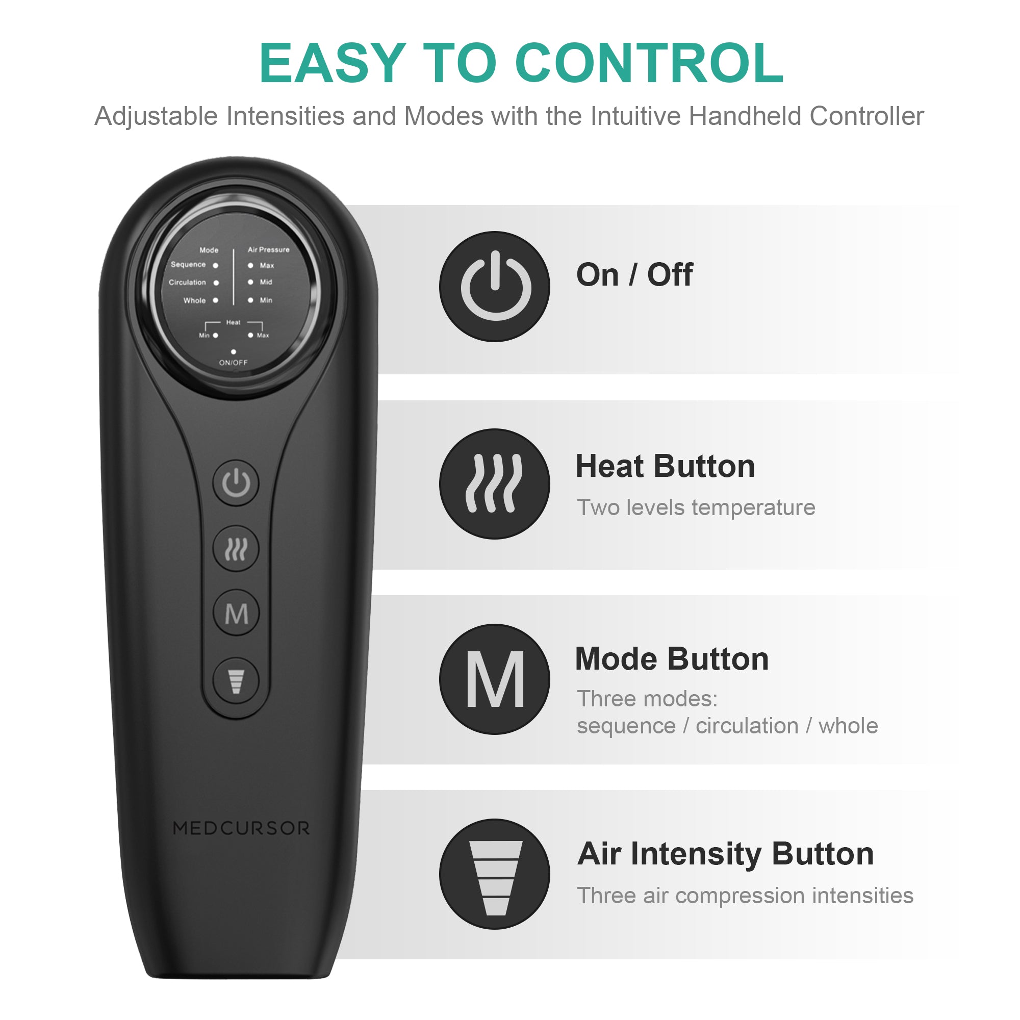 48Medcursor Air Compression Leg Massager