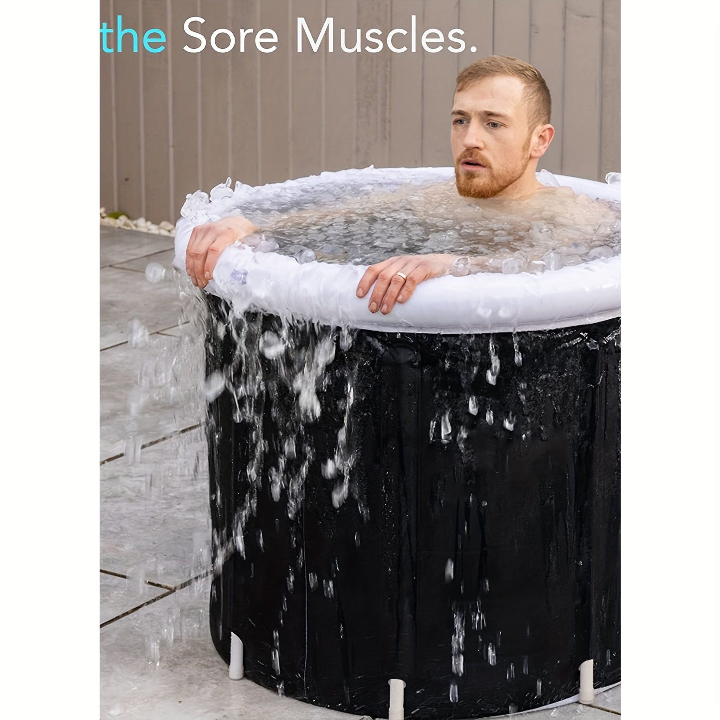Wooden Ice Bath Tub for Athletes