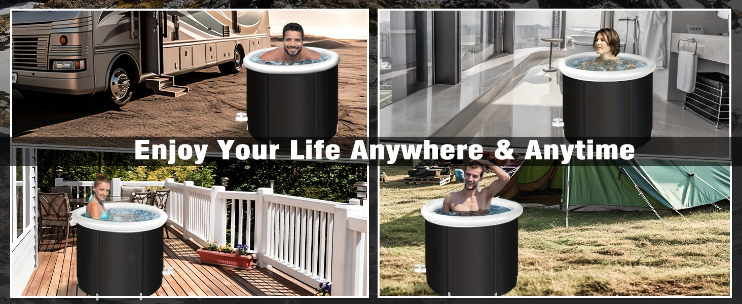 Wooden Ice Bath Tub for Athletes