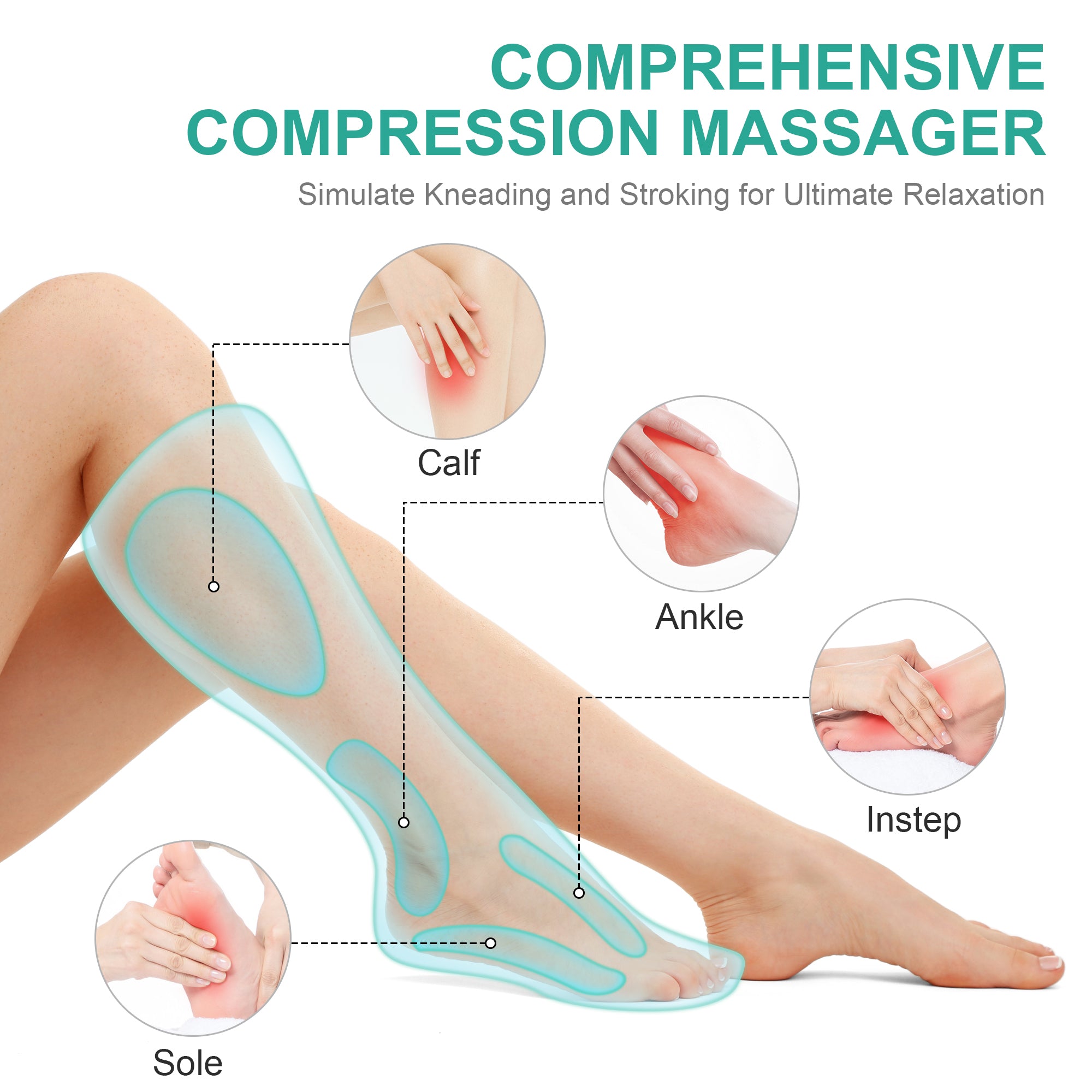48Medcursor Air Compression Leg Massager