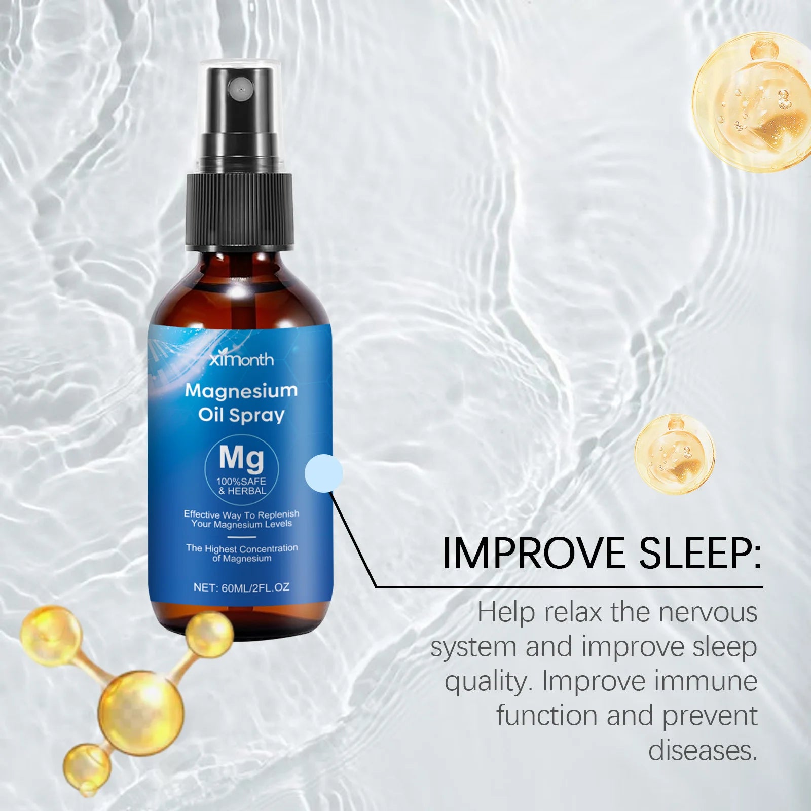 60ml Pure Magnesium Oil Spray