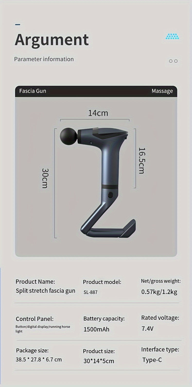 Multi-functional Fascia Electric Massage Gun