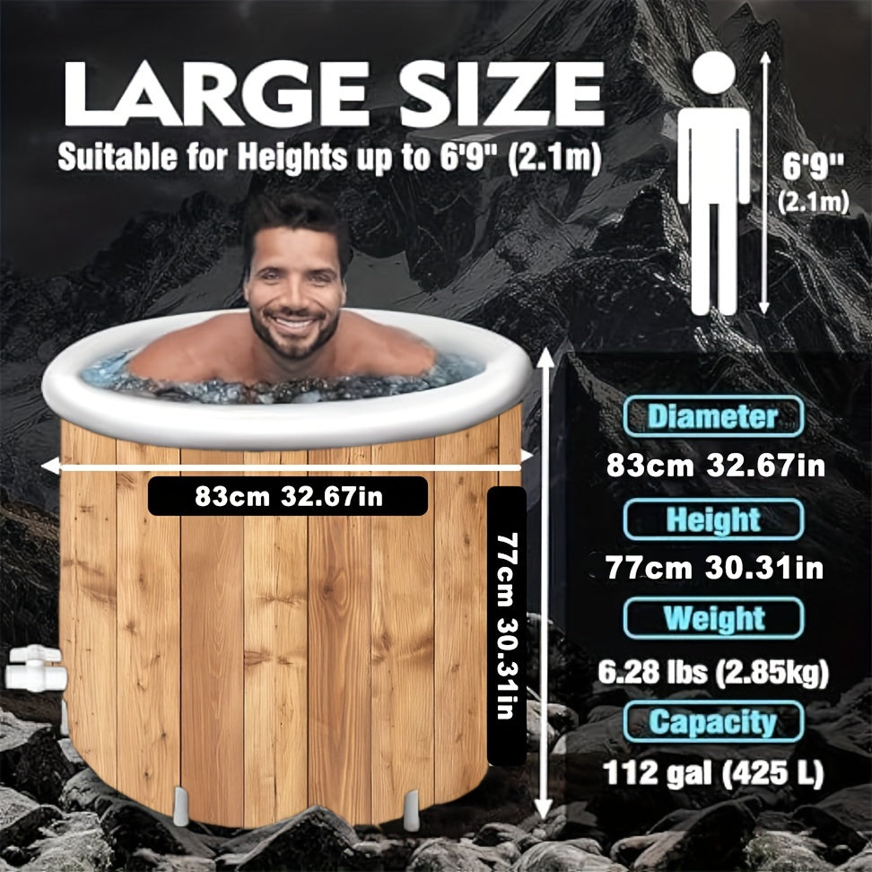 Wooden Ice Bath Tub for Athletes