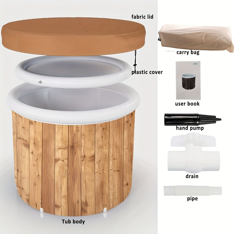 Wooden Ice Bath Tub for Athletes