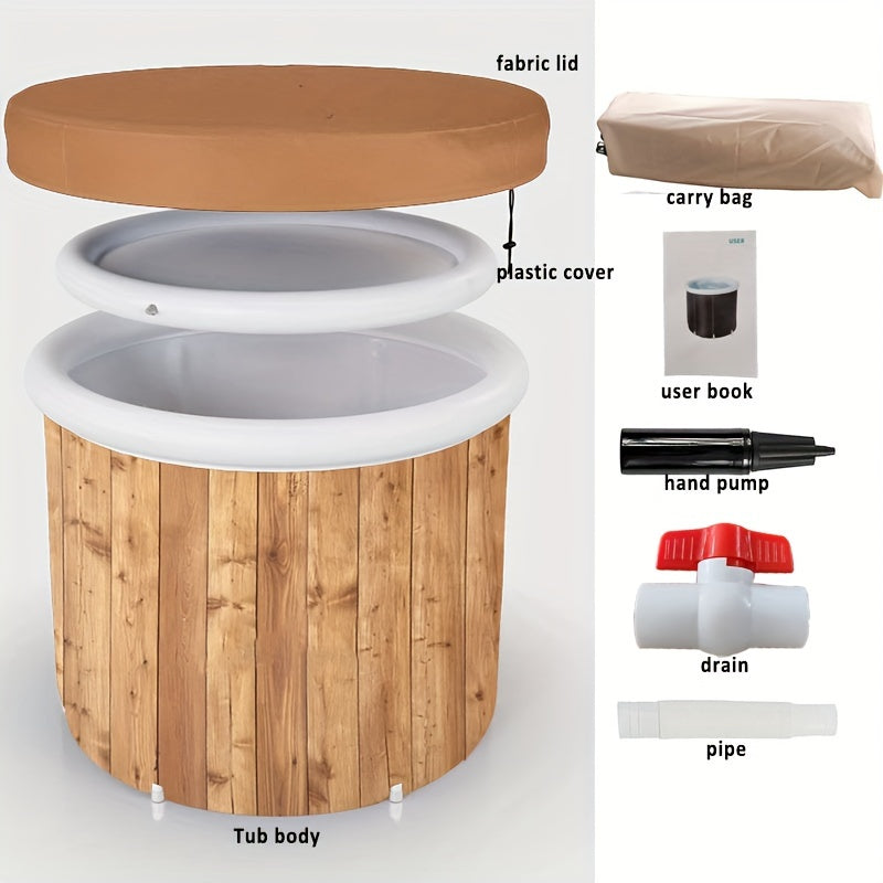 Wooden Ice Bath Tub for Athletes